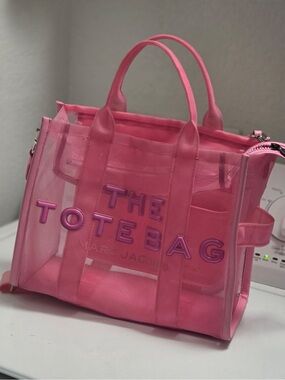 Marc Jacobs Pink Transparent 'THE TOTE BAG' Tote
